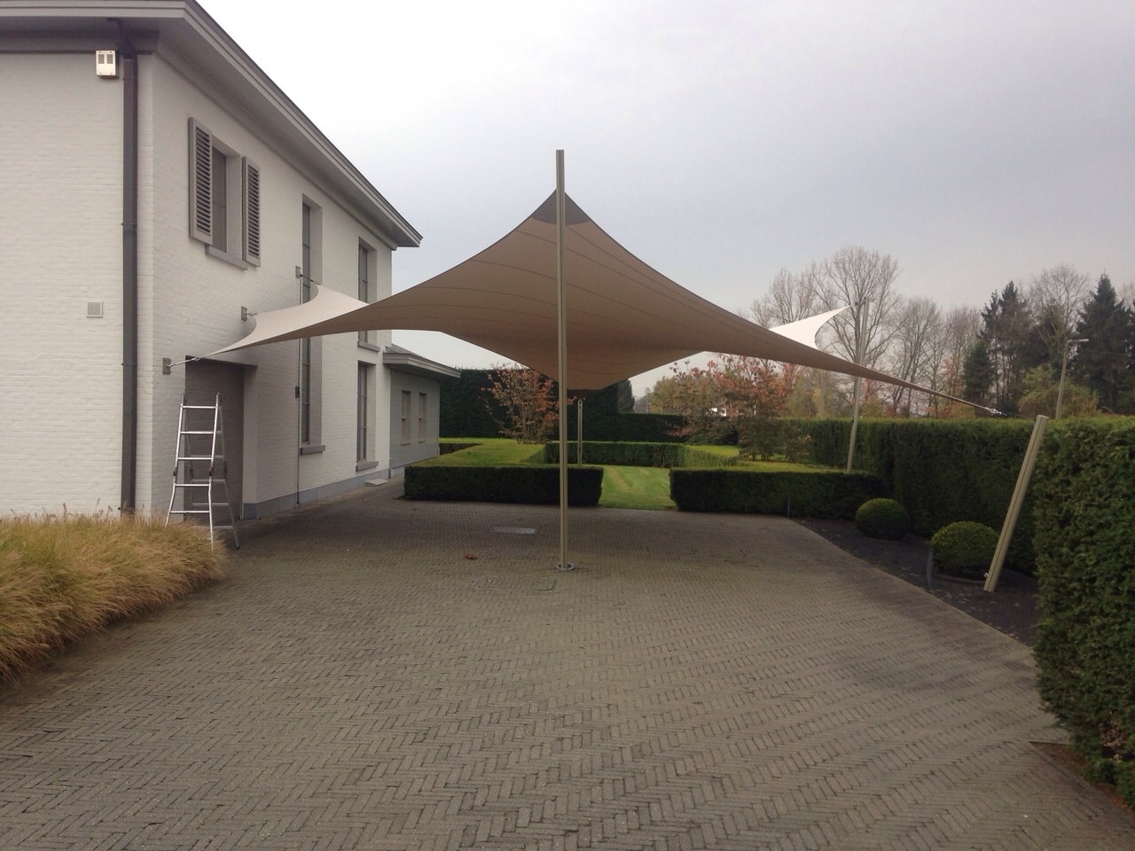 Design carport met zeildoek